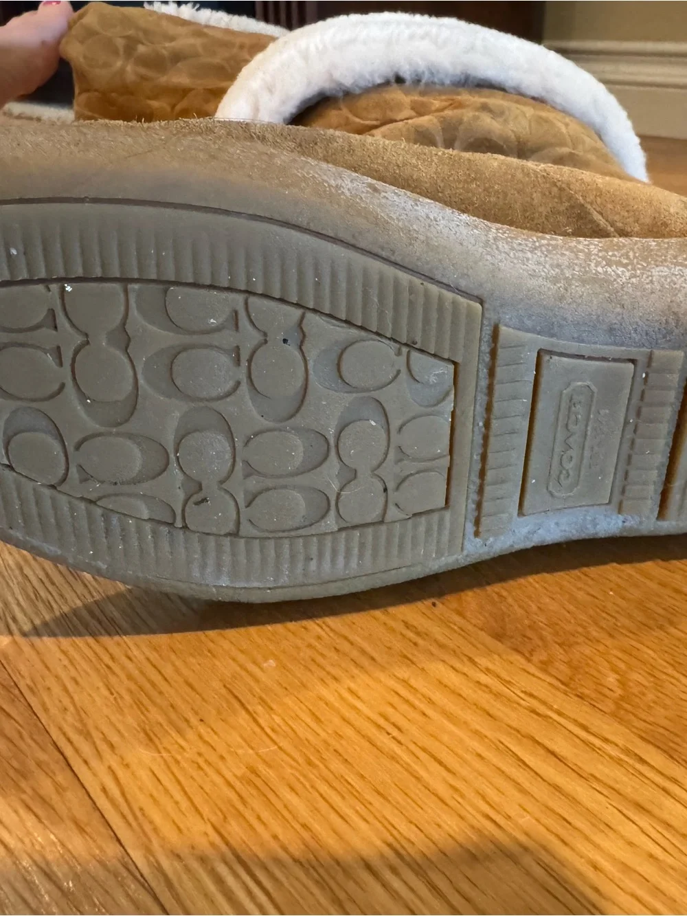 Coach “Teri” Winter Boots.  Versatile suede and sheared wool lined.